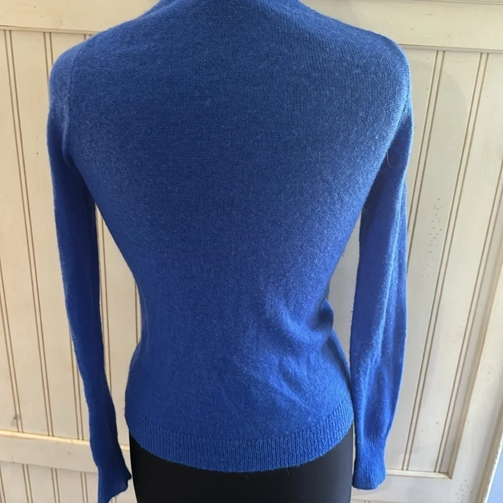 J Crew Twee Italian Spun Alpaca Blend Blue Cardigan‎
